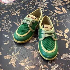 Gucci Kids Sneakers in Green and Cream